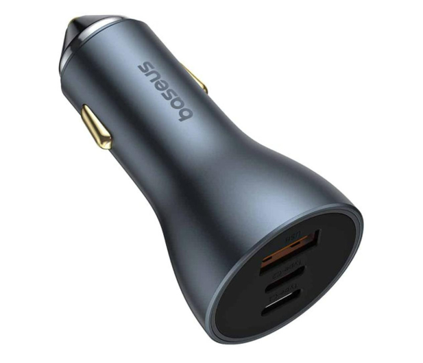 BASEUS Samochodowa 65W GaN 2x USB-C USB-A Golden Contactor Pro C00035202841-00 - 1238473 - zdjęcie 3